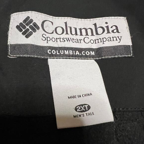 Columbia Coat Mens XXLT Tall Black Hooded SoftShell Hooded Winter Jacket - Picture 5 of 10